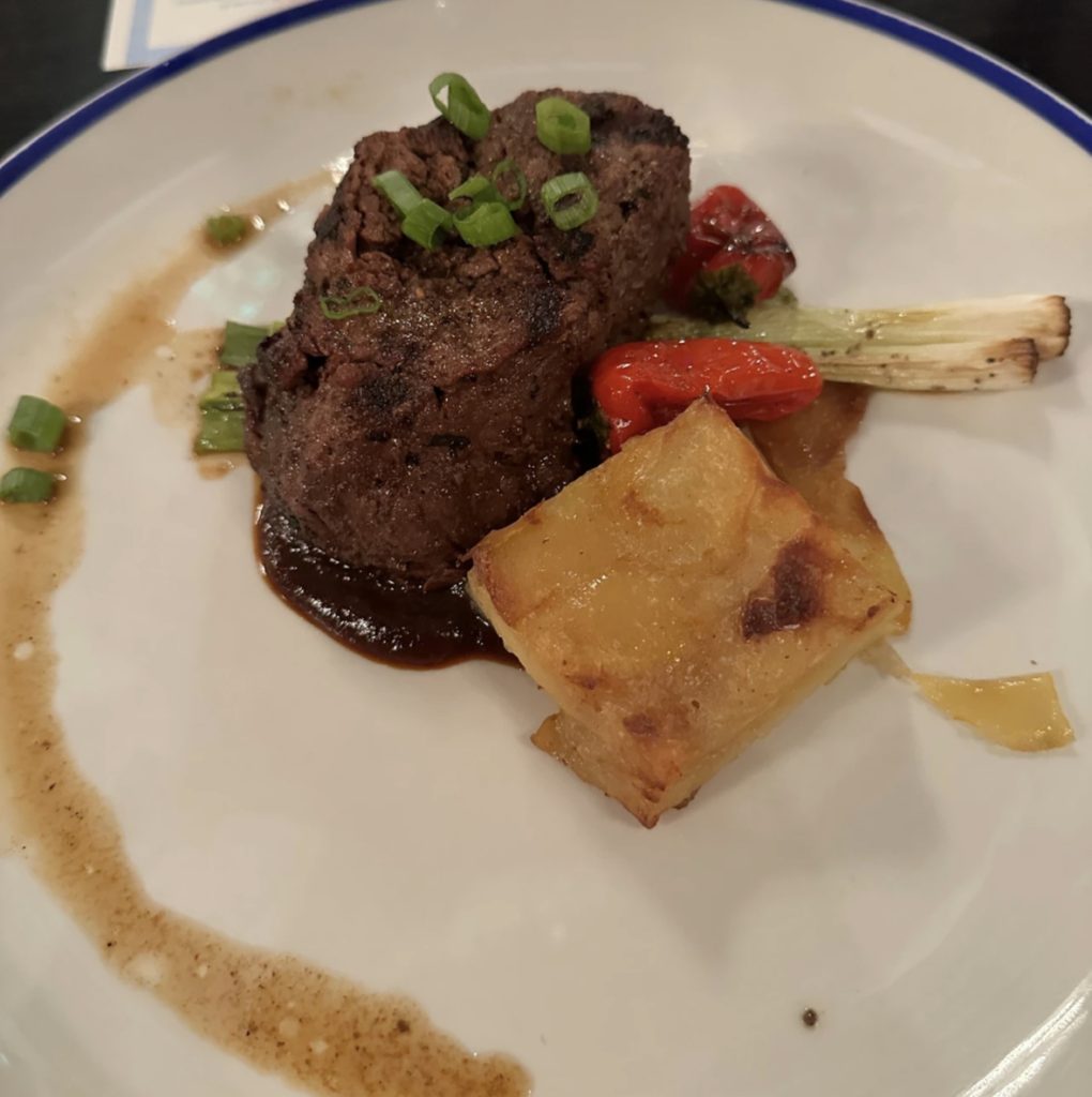 beef tenderloin served with potato at cinderellas royal table
