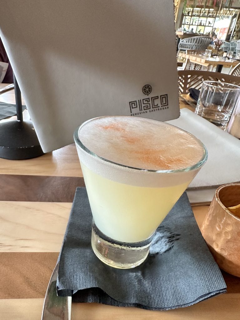 traditional pisco sour cocktail