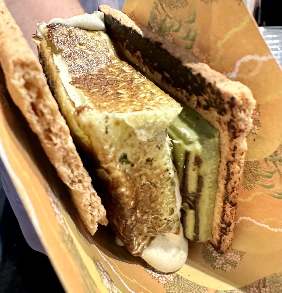 gooey matcha s'more at edoboy