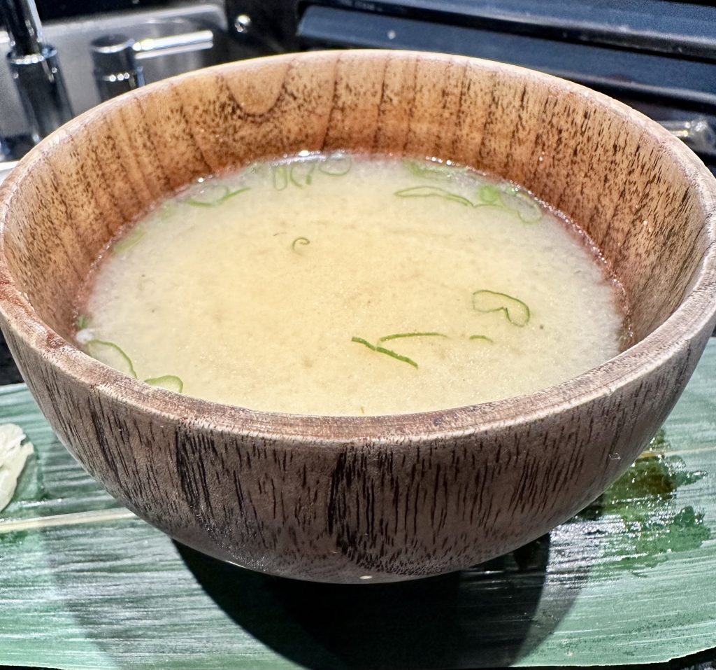 miso soup at edoboy in orlando