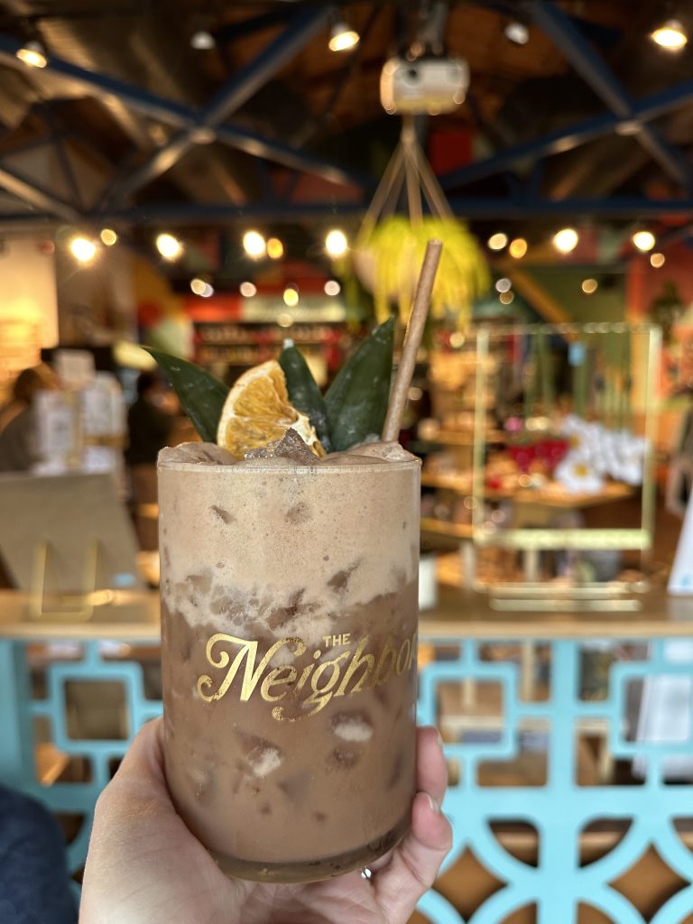coffee cocktail at the neighbors bar at East End Market