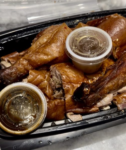 Roasted Duck at Mills market