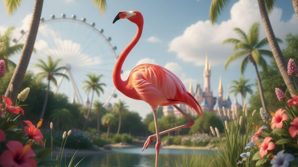 Flamingo-in-fantasyland-blog things to do in Orlando today