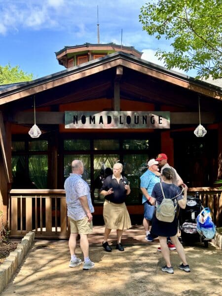 nomad lounge in animal kingdom entrance