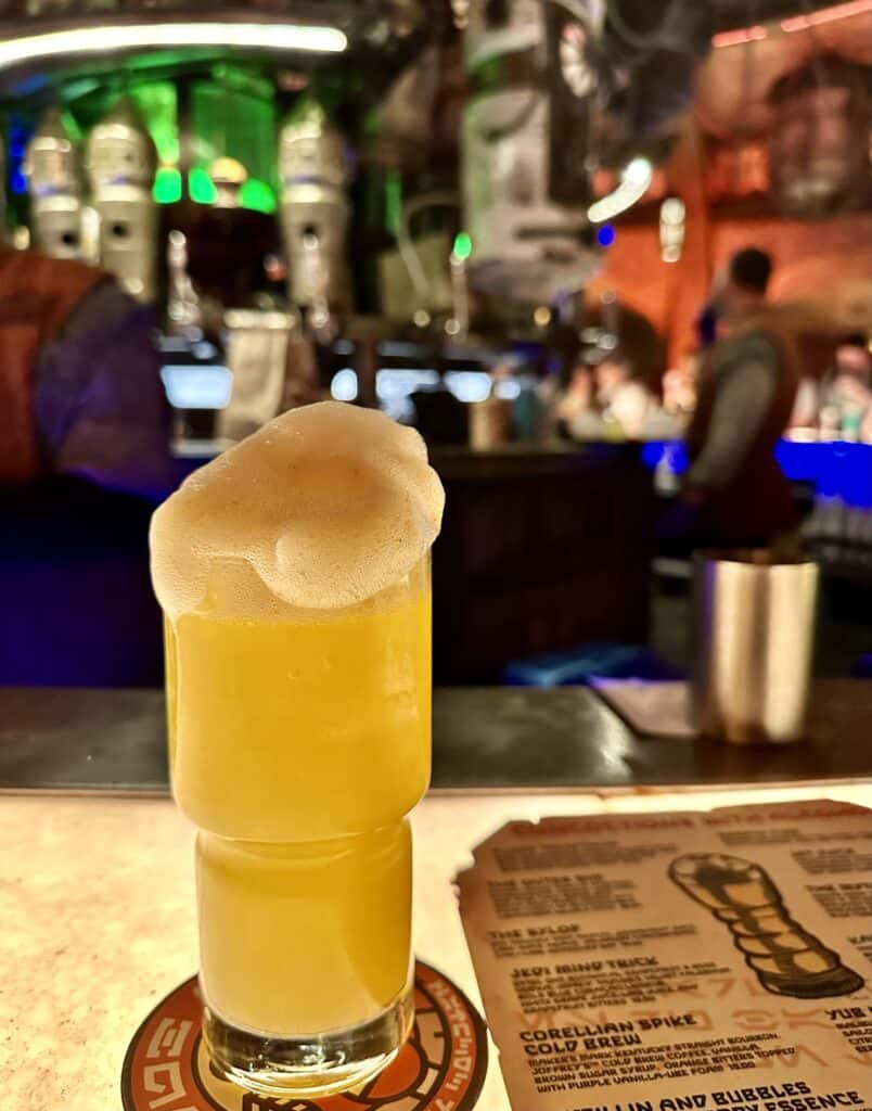 fuzzy tauntaun fuzzy tauntaun cocktail at Olga's cantina